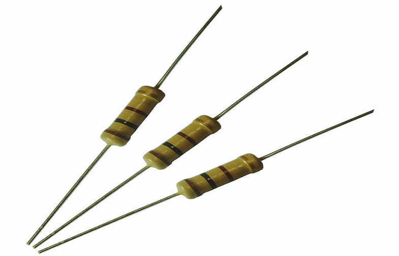 Yellow 10 ohm 1W 5 Carbon Film Resistor For PCB , Carbon Film Fixed