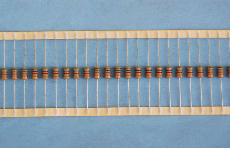 Yellow 10 ohm 1W 5 Carbon Film Resistor For PCB , Carbon Film Fixed