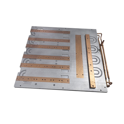 Copper Water Tube Laser Equipment Cold Plate , CNC Machined Chill Plate