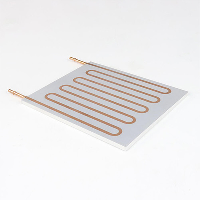 High Dense Bending Copper Pipe Water Cooling Plate , Fast Cooling Water Cold Plate
