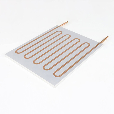 High Dense Bending Copper Pipe Water Cooling Plate , Fast Cooling Water Cold Plate