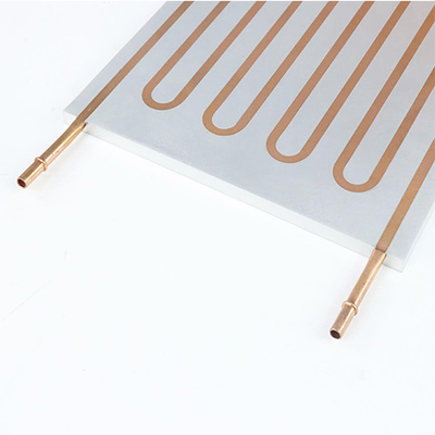 High Dense Bending Copper Pipe Water Cooling Plate , Fast Cooling Water Cold Plate