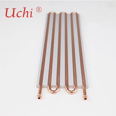 Copper Pipe Bending Battery Water Cooling Plate , New Energy Car Water Cold Plate