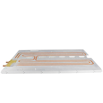 Complex Copper Pipes Bending Liquid Cooling Plate , High Power Water Cold Plate