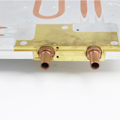 Complex Copper Pipes Bending Liquid Cooling Plate , High Power Water Cold Plate