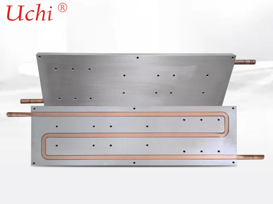 6061 Water Cooling Plate Copper Inlaid Tube Buried Radiator