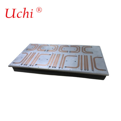 CNC machined Photovoltaic Inverter High Power Aluminum Extruded Radiator Or Shovel Tooth Buried Pipe For Laser Cooling
