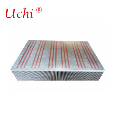 CNC machined Photovoltaic Inverter High Power Aluminum Extruded Radiator Or Shovel Tooth Buried Pipe For Laser Cooling