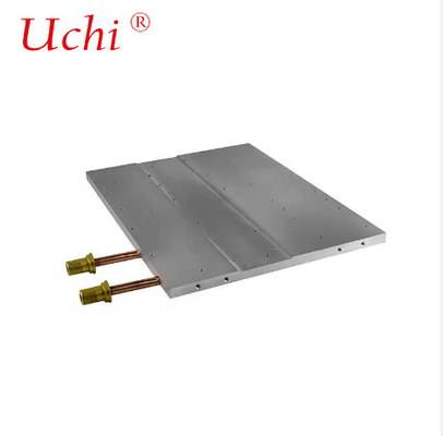 Customized Liquid Cold Plate CNC Machined Epoxy Filled Burial Flat Tube Water Cooling Plate