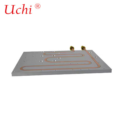 Customized Liquid Cold Plate CNC Machined Epoxy Filled Burial Flat Tube Water Cooling Plate