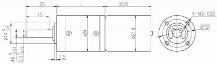 24 Mm OD bldc Planetary Gearbox Gear Motor Built In Driver