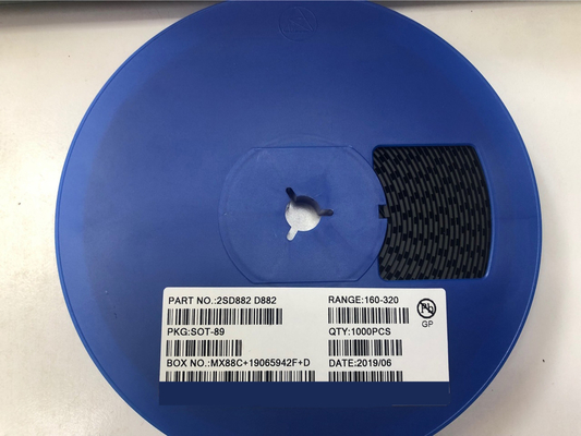 SOT-89 D882 NPN Electronic Transistors Plastic Encapsulate Power Dissipation