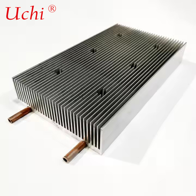 Water Cold Plate Heat Sink Embedded Copper Tubes Water Cooling Heatsink 120(W)*36(H)*210(L)mm