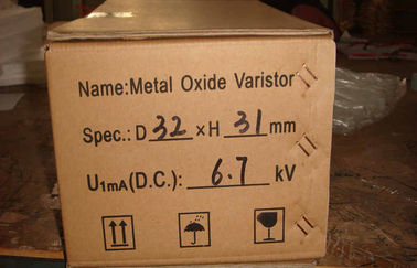 6.7KV Block Metal Oxide Varistor MOV For Surge Arresters , ZNR Varistor