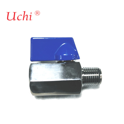 Water Cooling Plate Water Valve 304 Stainless Steel Double Outer Inner And Outer Wire Micro Mini Ball Valve