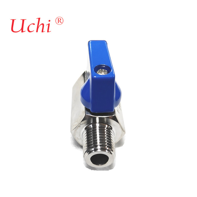 Water Cooling Plate Water Valve 304 Stainless Steel Double Outer Inner And Outer Wire Micro Mini Ball Valve