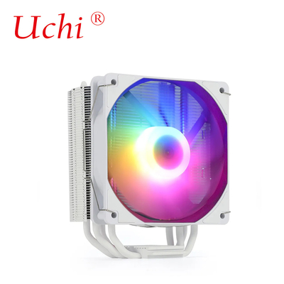220W White RGB ARGB CPU Cooler Fan With 6 Heatpipe For Computer Server Processor Lga1151 1155 1366 1700 2011 AMD FM AM3 AM4 AM5