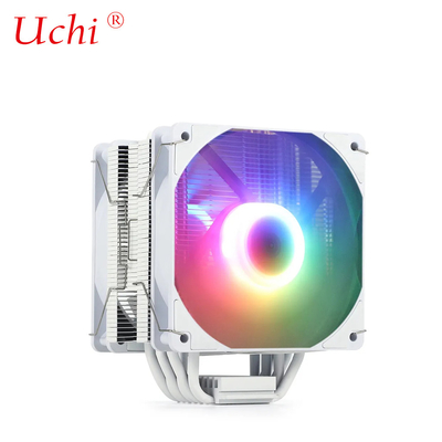 220W White RGB ARGB CPU Cooler Fan With 6 Heatpipe For Computer Server Processor Lga1151 1155 1366 1700 2011 AMD FM AM3 AM4 AM5