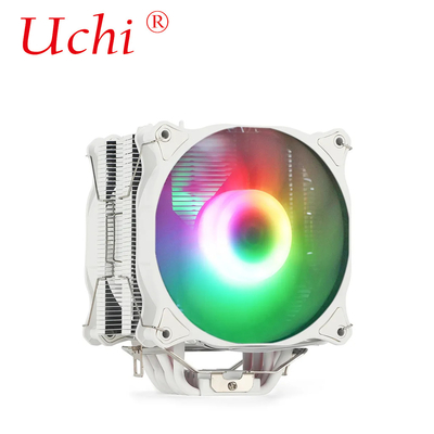 220W White RGB ARGB CPU Cooler Fan With 6 Heatpipe For Computer Server Processor Lga1151 1155 1366 1700 2011 AMD FM AM3 AM4 AM5