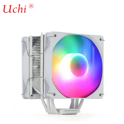 220W White RGB ARGB CPU Cooler Fan With 6 Heatpipe For Computer Server Processor Lga1151 1155 1366 1700 2011 AMD FM AM3 AM4 AM5