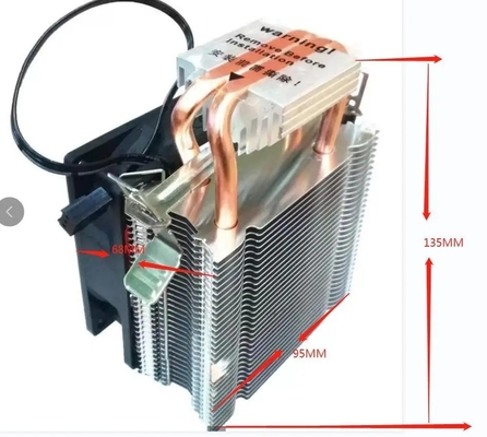 Cooling Vertical Side Cpu Cooler 92mm Fan 2 Copper Heatpipe Pipe For Pc Computer Universal Socket AMD Intel Processor IC