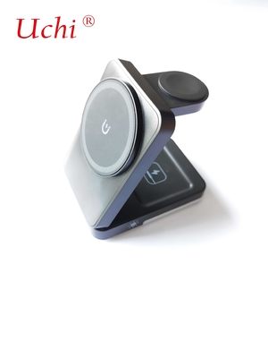 Private Mold G12 Foldable Multi-Functional Fast Charging Three-In-One Wireless Charger For Smartphones Watches Headphones