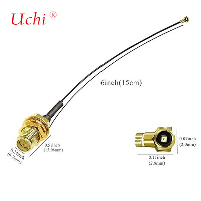 WiFi Antenna Booster With 15cm 6inch 1.13mm RP-SMA Female To UFL Coaxial Cable Communication Cables