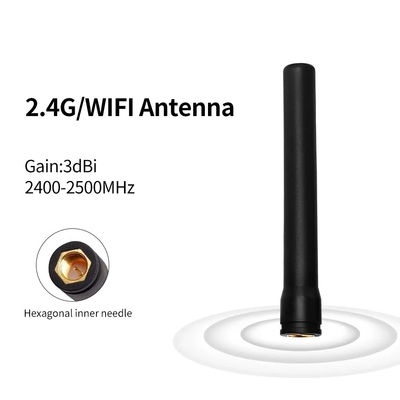 Straight Hexagonal SMA Male Connector 433mhz Receiver 433 Mhz External Lora Rubber Antenna
