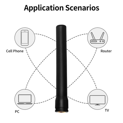 Straight Hexagonal SMA Male Connector 433mhz Receiver 433 Mhz External Lora Rubber Antenna