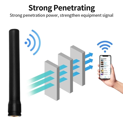 Straight Hexagonal SMA Male Connector 433mhz Receiver 433 Mhz External Lora Rubber Antenna