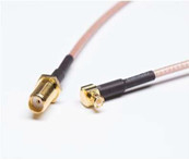 Low Loss Cable SMA-Male To MCX Male Right Angle 6 Inches 15cm Connector RF RG316 Coaxial Antenna Pigtail