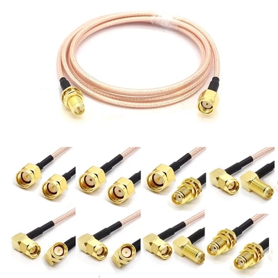 RP SMB Male To Male Plug With RG178 RG316 RF Coaxial Cable 50ohm 6GHz