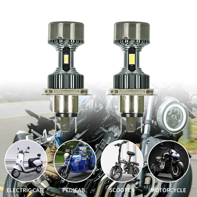 3300 LM M9 LED Motorcycle Headlamp Bulb With Cooling Fan 9-18V