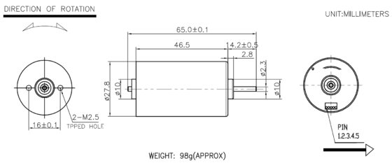 BLDC 2847 Brushless Motors For Electric Shaver  Medical Apparatus And Hair Dryer