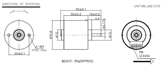 BLDC 3630 Brushless Motors For Industry Apparatus And Home Application