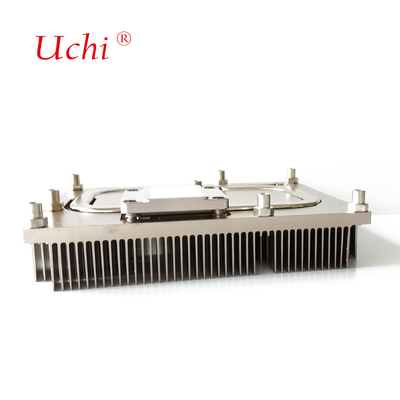 Fanless CPU Cooler With Copper Heat Pipes And Aluminum Zipper Fins