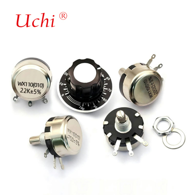 WX110 Single-turn Wound Precision Rotary Potentiometer Knob 470 Ω 1K 2K 10K 22K