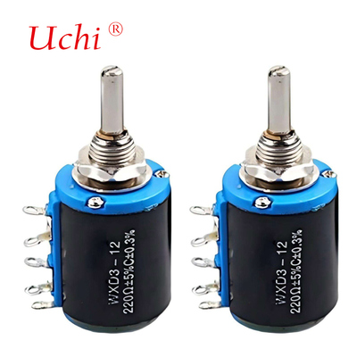 WXD3-12 1W 10k Ohm 5-ring Multi-turn Precision Wire-wound Rotary Potentiometer
