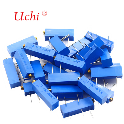 3006P 205 Metal Ceramic Fine-tuning Potentiometer, 2m Ohm With Knob, Precision Multi-turn Adjustable Potentiometer