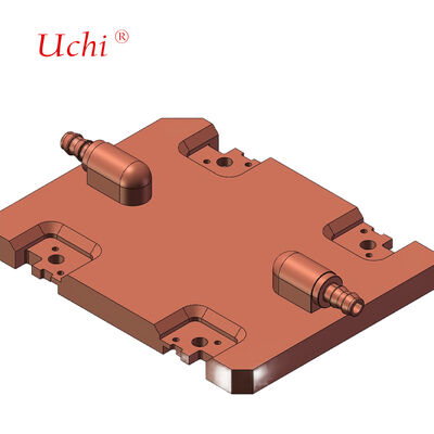 Copper-Brazed Liquid Cold Plate Connector For UQD Quick-Connect Fitting Liquid Cooling Module