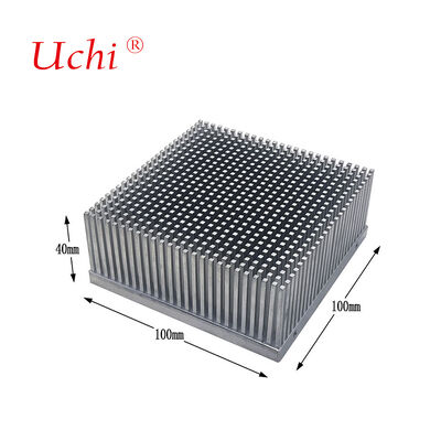 70W Cold Forged Square Pin Fin Skived Heat Sink