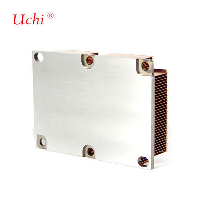 High-Density Stacked Al-Cu Fin Heat Pipe Server Heat Sink