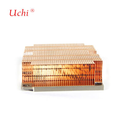 High-Density Stacked Al-Cu Fin Heat Pipe Server Heat Sink
