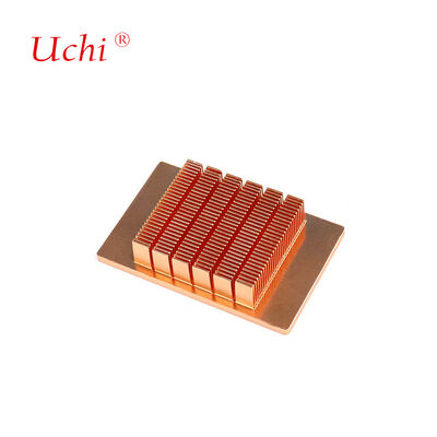 58W High Density Copper Pin Fins Skived Heatsink