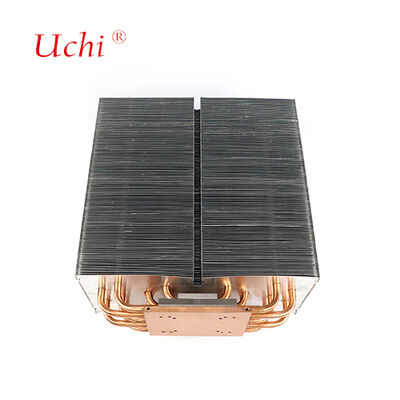 1500W LED Heat Sink - 5 Zipper Fin Heat Pipe Cooling Module