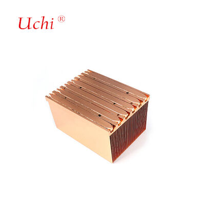Buckle Fin Copper Heat Sink Power Supply Cooling Plate