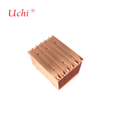 Buckle Fin Copper Heat Sink Power Supply Cooling Plate