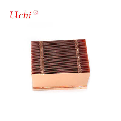 Buckle Fin Copper Heat Sink Power Supply Cooling Plate