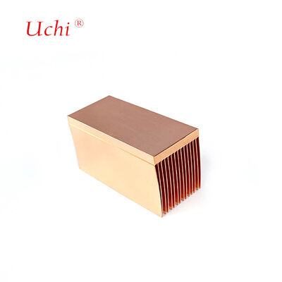 Custom Copper Thick Fin Skived Heat Sink