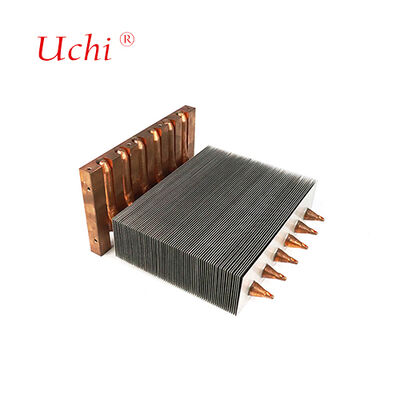 Soldered Zipper Fin Heat Pipe Heat Sink For Medical Equipment